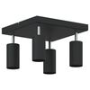 vidaXL Ceiling Spotlight Black 26 x 26 x 16.5 cm Steel