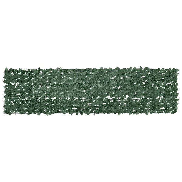 vidaXL Balcony Screen with Dark Green Leaves 300x75 cm