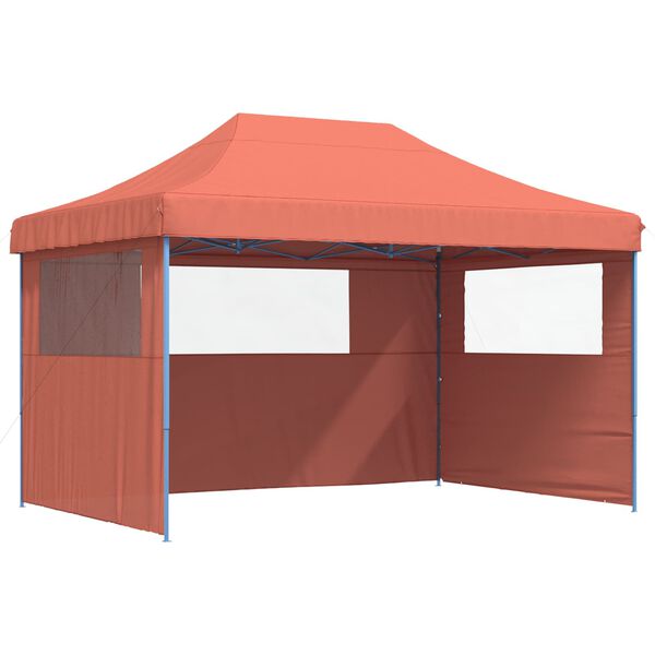 vidaXL Party Tent Folding Terracotta 279 x 410 x 315 cm Oxford Fabric