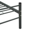284684 vidaXL Bed Frame without Mattress Grey Metal 180x200 cm Super King