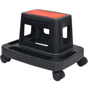 vidaXL Rolling Workshop Stool with Storage 150 kg