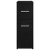vidaXL Bathroom Furniture Set Wall-mounted Black Oak 22 x 44 x 61.5 cm