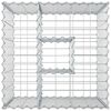 vidaXL Gabion Raised Bed Silver 60 x 60 x 55 cm Galvanised Steel
