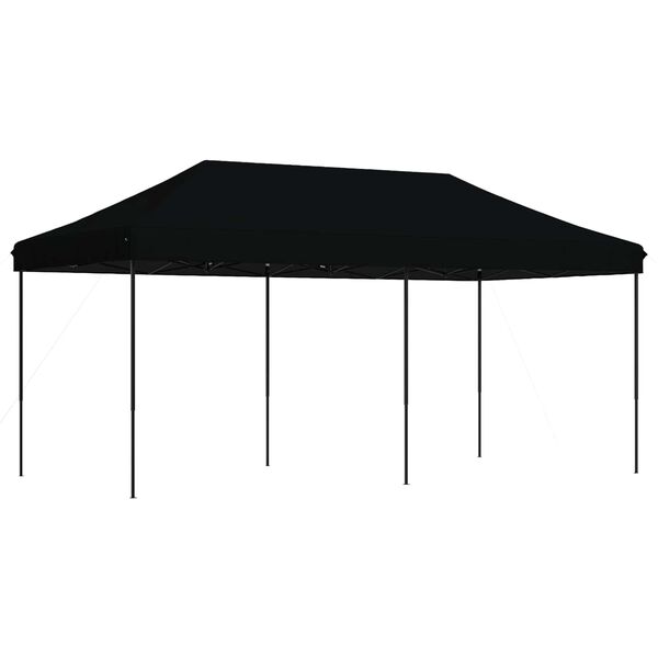 vidaXL Party Tent Folding Black 292 x 580 x 315 cm Oxford Fabric