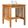 vidaXL Side Table Oil Natural Solid Acacia Wood