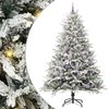 vidaXL Artificial Pre-lit Christmas Tree with Ball Set Green 240 cm