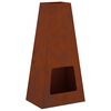 vidaXL Fire Bowl Rusty 50 x 35 x 100 cm Weathering Steel
