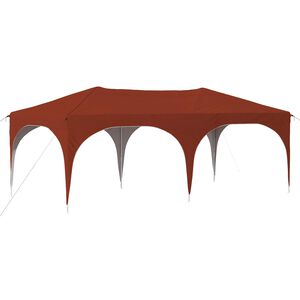 vidaXL Pop-up Party Tent 575 x 288 x 245 cm Terracotta Oxford Fabric