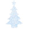 vidaXL Christmas Tree with 100 LEDs Cold white 122 cm Acrylic