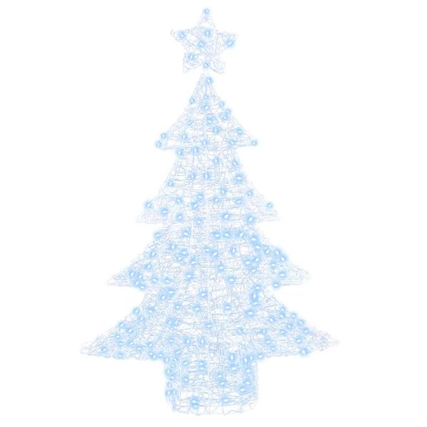 vidaXL Christmas Tree with 100 LEDs Cold white 122 cm Acrylic