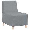 vidaXL Modular Sofa Unit Armless 2 pcs Light Grey 55 x 74 x 82 cm