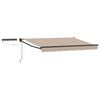 vidaXL Electric Retractable Awning Beige and Anthracite 3.5 x 2 m