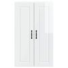 vidaXL Kitchen Cabinet with Shelf High Gloss White 60 x 31 x 100 cm