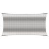 vidaXL Sunshade Sail Light Grey and White 2.5 x 4.5 m HDPE