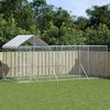 vidaXL Outdoor Dog Kennel with Roof Silver 6x2x2.5 m Galvanised Steel