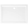 vidaXL Rectangular ABS Shower Base Tray White 80x110 cm