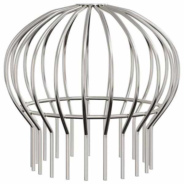 vidaXL Gutter Leaf Guard 8 pcs Silver 160 mm Stainless Steel