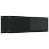 vidaXL Kitchen Backsplash 2 pcs Black 120 x 40 cm Tempered Glass