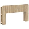 vidaXL Headboard Cabinet with Storage Sonoma Engineered Wood