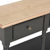 vidaXL Console Table Black 110x30x76cm Engineered Wood