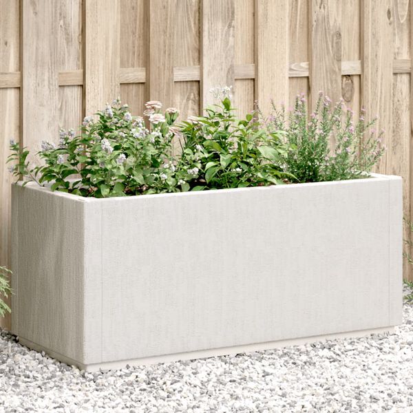 vidaXL Garden Planter White 80x36x35 cm PP