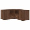 vidaXL Corner Cabinet Brown Oak 160x40x45 cm Engineered Wood