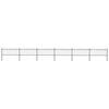 vidaXL Garden Fence with Hoop Top Steel 1005x80 cm Black