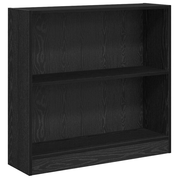 vidaXL Bookshelf Black Oak 80 x 24 x 76 cm Engineered Wood