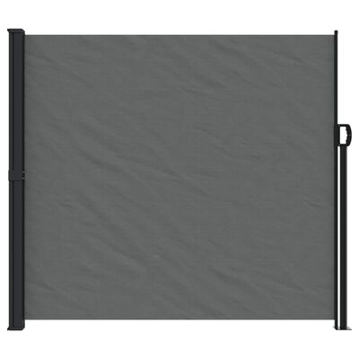 vidaXL Retractable Side Awning Anthracite 180x300 cm