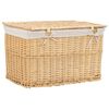 vidaXL 6 Piece Nesting Basket Set Natural Willow