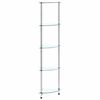 vidaXL 5-Tier Shelf Transparent 30x30x130 cm Tempered Glass