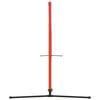 vidaXL Tennis Net Black and Red 500x100x87 cm Polyester