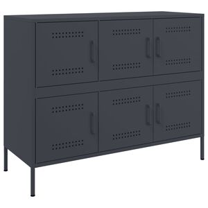 vidaXL Sideboard Anthracite 100.5x39x79 cm Steel