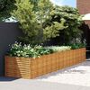 vidaXL Garden Raised Bed 479 x 100 x 69 cm Galvanised Steel