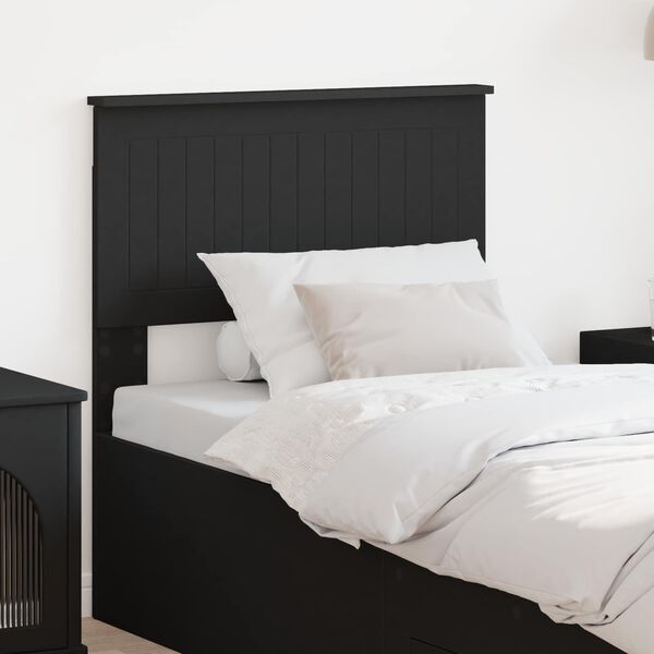 vidaXL Headboard Black Oak 75 cm Engineered wood