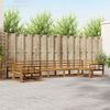 vidaXL Outdoor Sofa Set 7 pcs Natural Solid Acacia Wood