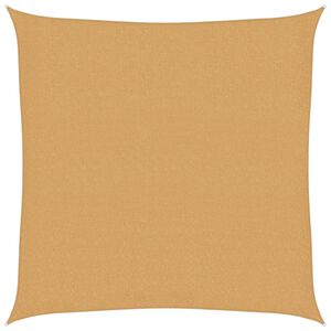 vidaXL Sunshade Sail 160 g/m² Square Sand 2.5x2.5 m HDPE