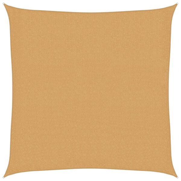 vidaXL Sunshade Sail 160 g/m² Square Sand 2.5x2.5 m HDPE
