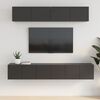 vidaXL 5 Piece TV Cabinet Set Black Engineered Wood