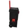 vidaXL Toolbox Trolley Black and Red Polypropylene