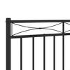 vidaXL Metal Replace Headboard Black 107 cm