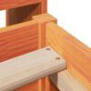 vidaXL Bed Frame without Mattress Wax Brown 75x190 cm Small Single Solid Wood Pine