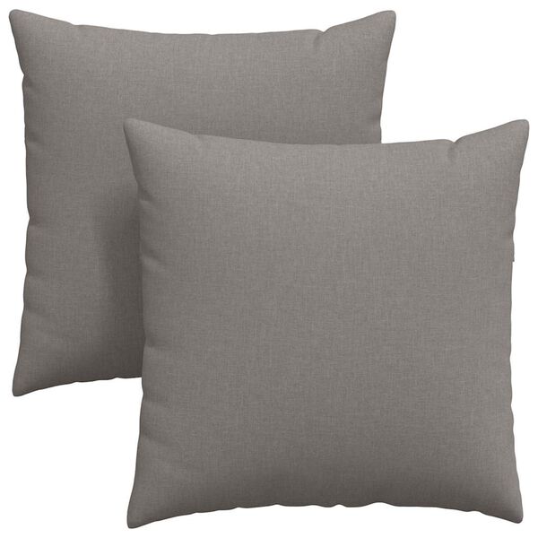 vidaXL Sofa Pillows 2 pcs Taupe 80 x 80 cm Fabric