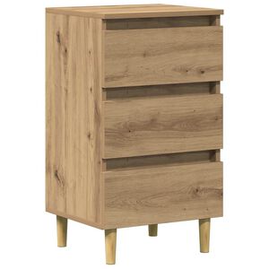 vidaXL Bedside Cabinet Artisan Oak 40x35x69 cm Engineered Wood