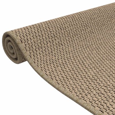 vidaXL Carpet Runner Sisal Look Sand 50x100 cm