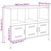 vidaXL Sideboard Pink 100.5x39x79 cm Steel