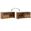 vidaXL TV Cabinet Set Old Wood 90 x 35 x 40 cm Engineered Wood