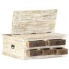 vidaXL Coffee Table White 68x68x30 cm Solid Mango Wood