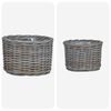 vidaXL Planter Basket with Storage 2 pcs Grey