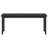 vidaXL Bench Black Oak 110 x 35 x 45 cm Engineered Wood